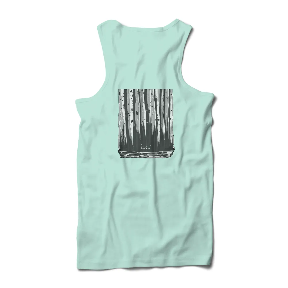 Monochrome Forest Drip: TShirt Printing with Emotional Depth|mardi gras drip shirt