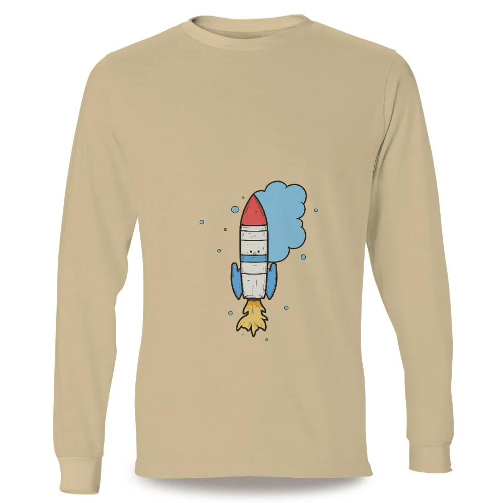 Cute Rocket Tee Shirt Printing: Embrace the Spirit of Exploration|pink shirt cartoon