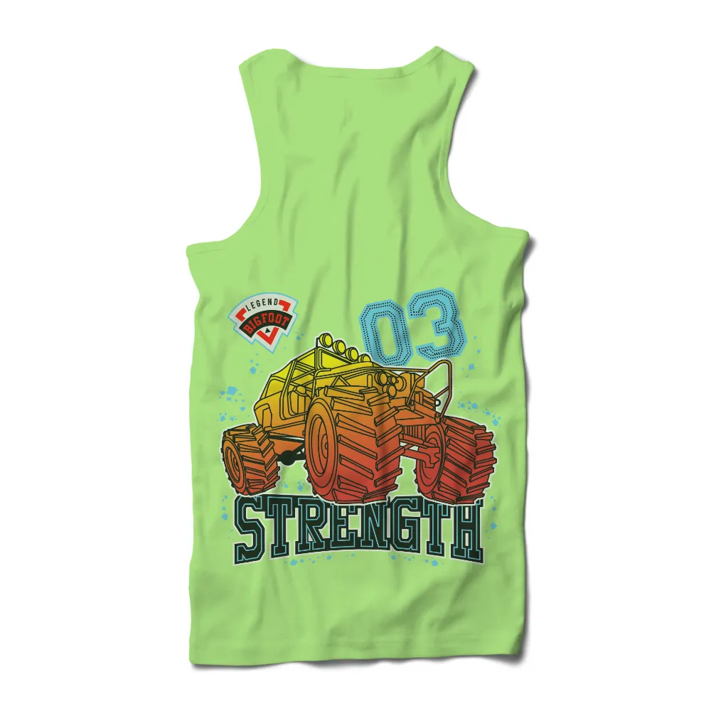 Graphic Tees: Bigfoot Monster Truck Strength Design|selfish with my time and energy shirt