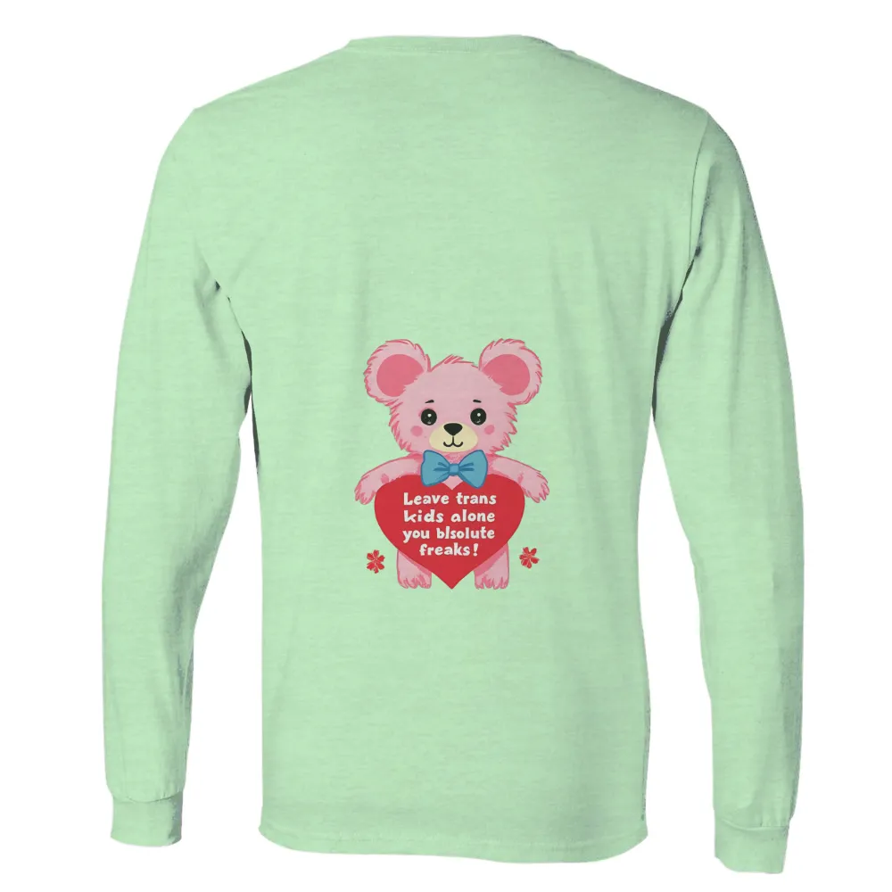 T-Shirts Custom: Teddy Bear Heart - Leave Trans Kids Alone|thor love and thunder shirt hot topic