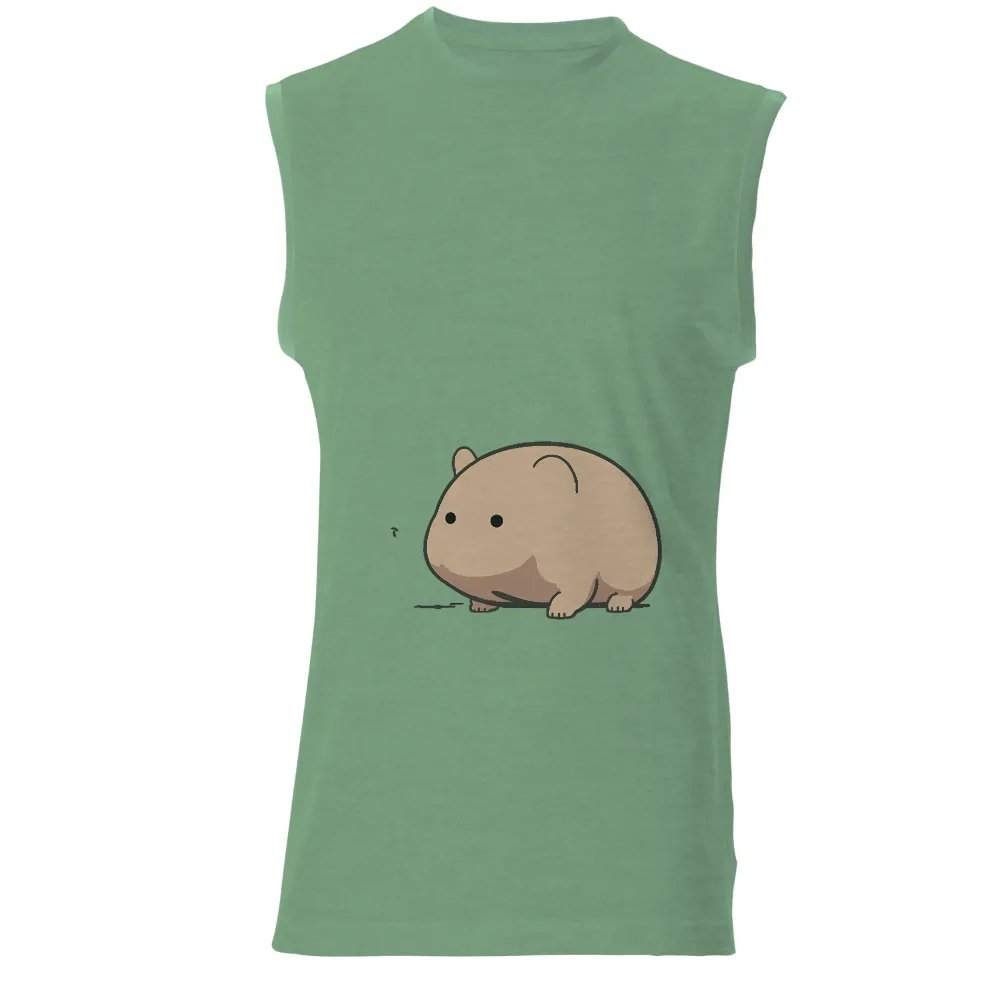 T-Shirt Printing: Simple Joys - Hamster Minimalist Design|cute summer shirts for teens