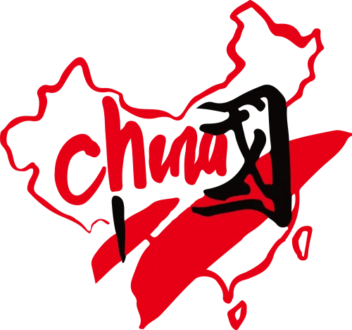 Customized Tee Shirts: Bold Red Asia Map with Chux - Artistic Design