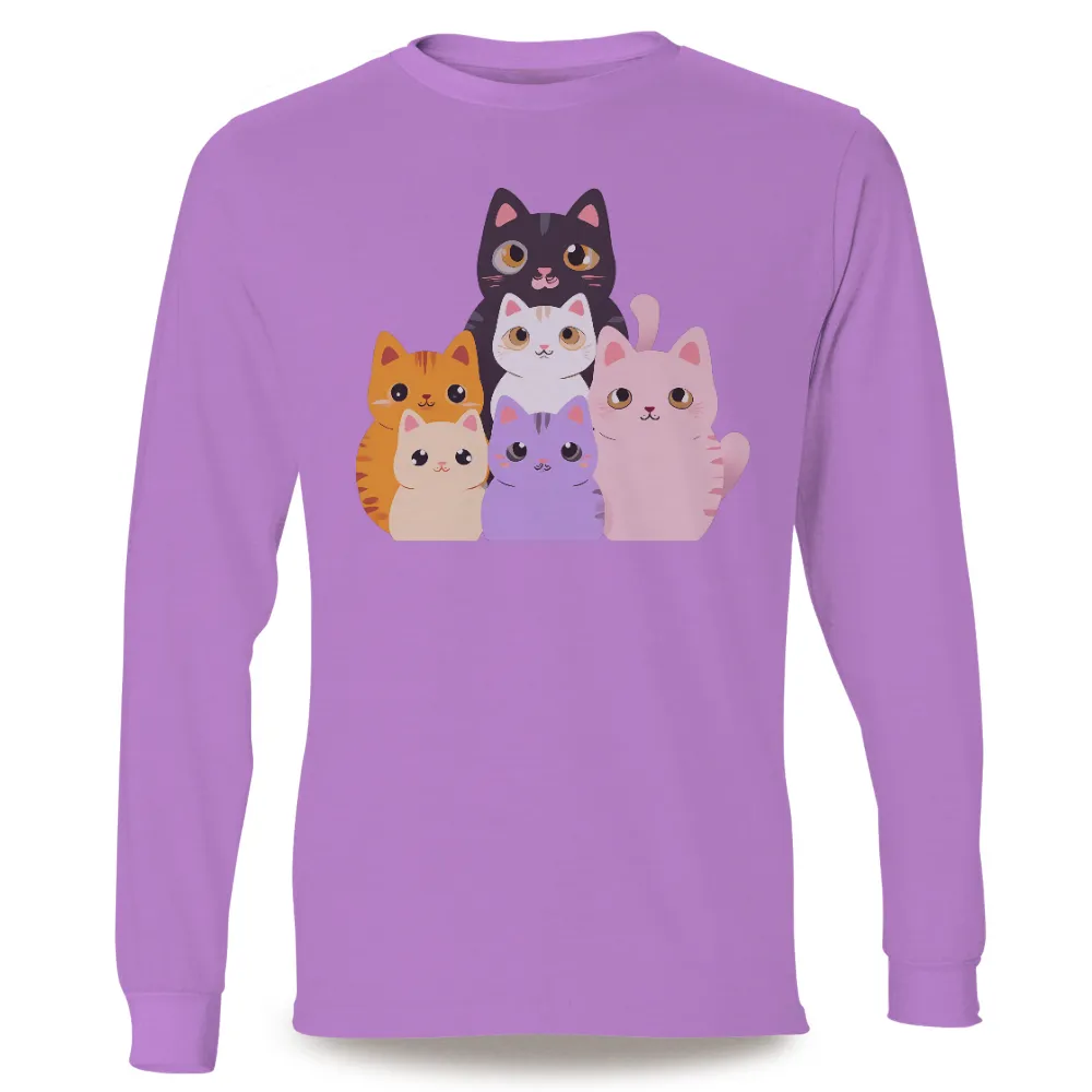 Tee Shirt Printing: Adorable Cats | Cute and Colorful Feline Designs| white cat with kind eyes