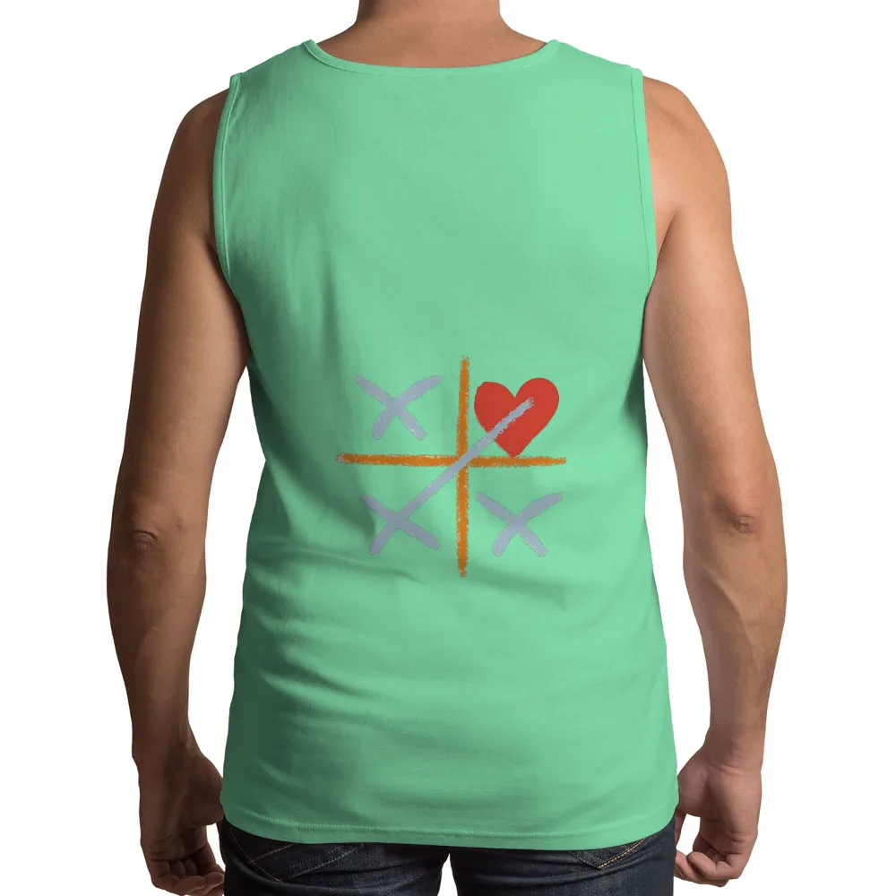 TShirt Printing: Love in Every Move - Tic-Tac-Toe Heart Design|latest shirt design 2022