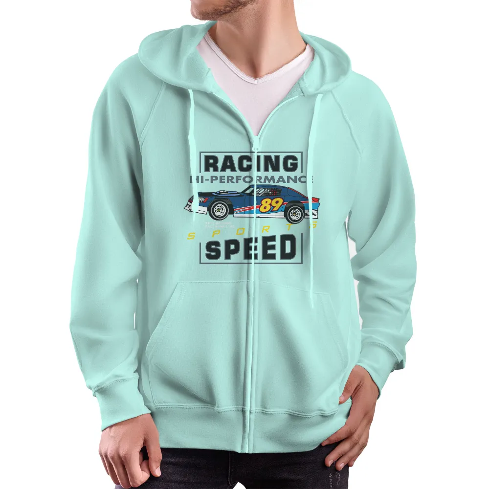 Customized Tee Shirts: Racing Hi-Performance Speed|car nhl