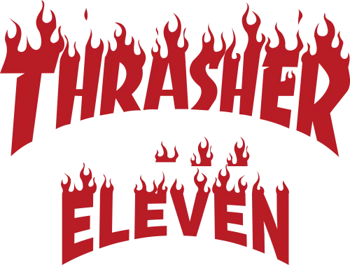 T-Shirts Custom: Thrasher Eleven - Skateboarding Spirit