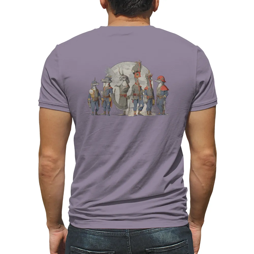 T-Shirts Custom: Anthropomorphic Reptiles United Under Moonlight|adventure time dancing with monsters shirt