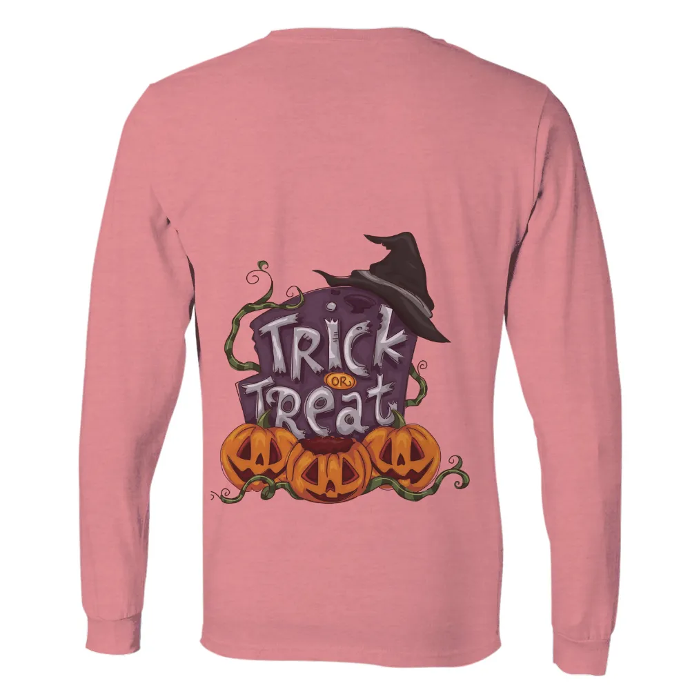 Customized Tee Shirts: Trick or Treat Halloween Design|cool men's halloween shirts