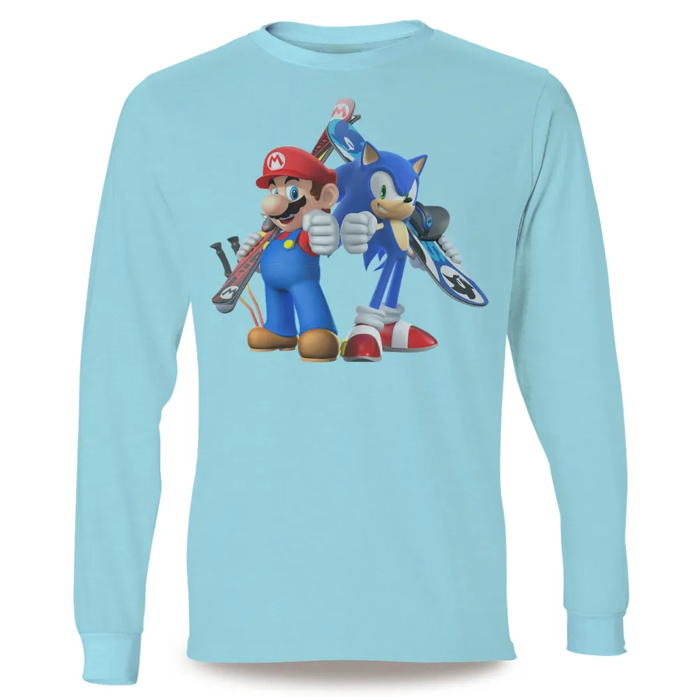 Mario and Sonic T-Shirts Pattern: Celebrating Sports and Friendship|mario st patrick's day shirt