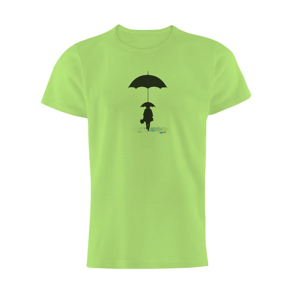 T-Shirt Printing: Step into a Whimsical Rainy Night| stepping into a puddle