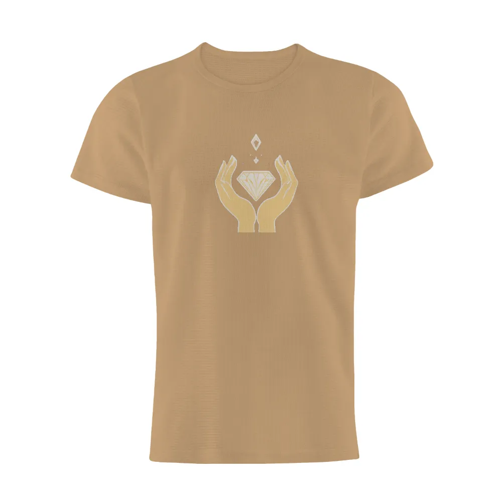 Customized Tee Shirts: Holding the Diamond of Life|women's sonoma goods for life essential v neck tee