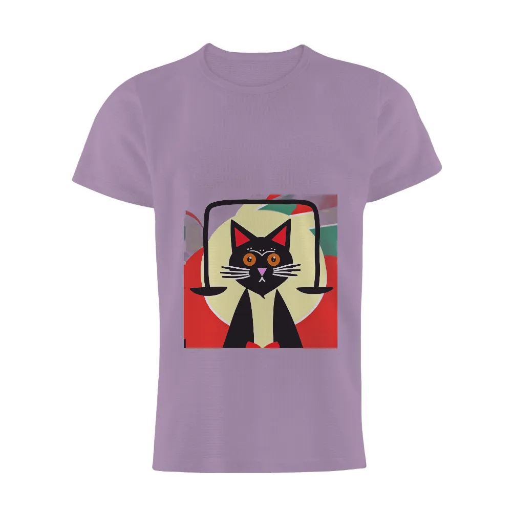 Whiskers Tee Shirt Printing | Artistic Cat Design| Symbolizes companionship and loyalty