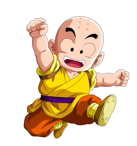 Tee Shirt Printing: Krillin - The Spirit of Courage and Friendship