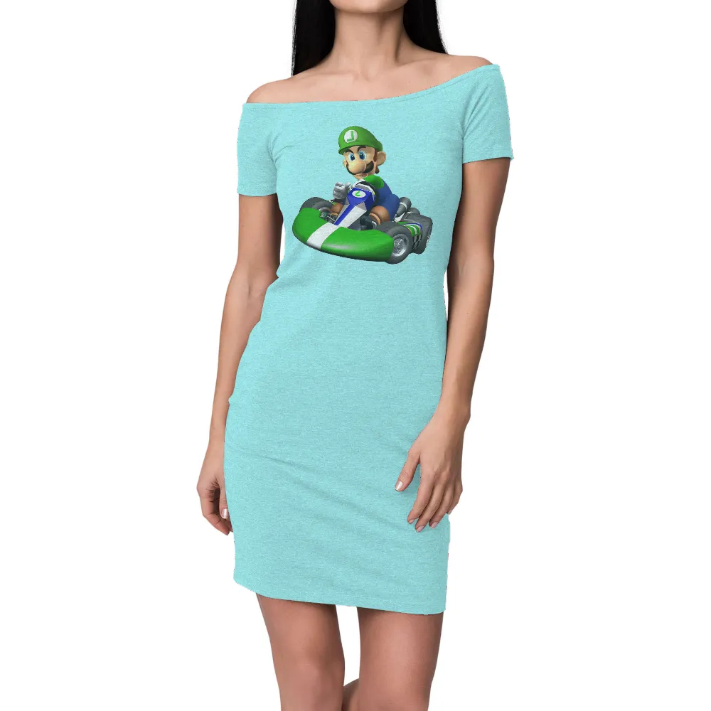 Luigi Go-Kart T-Shirt Printing - Gaming Fun|budweiser blue jays shirt