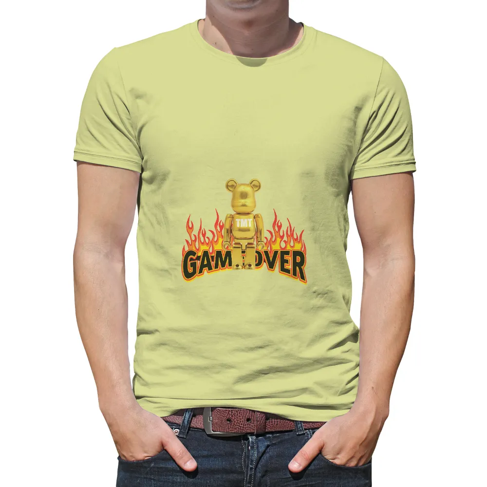 Golden Bear T-Shirts Design: Game Over in Gaming Culture|calgary flames goalie