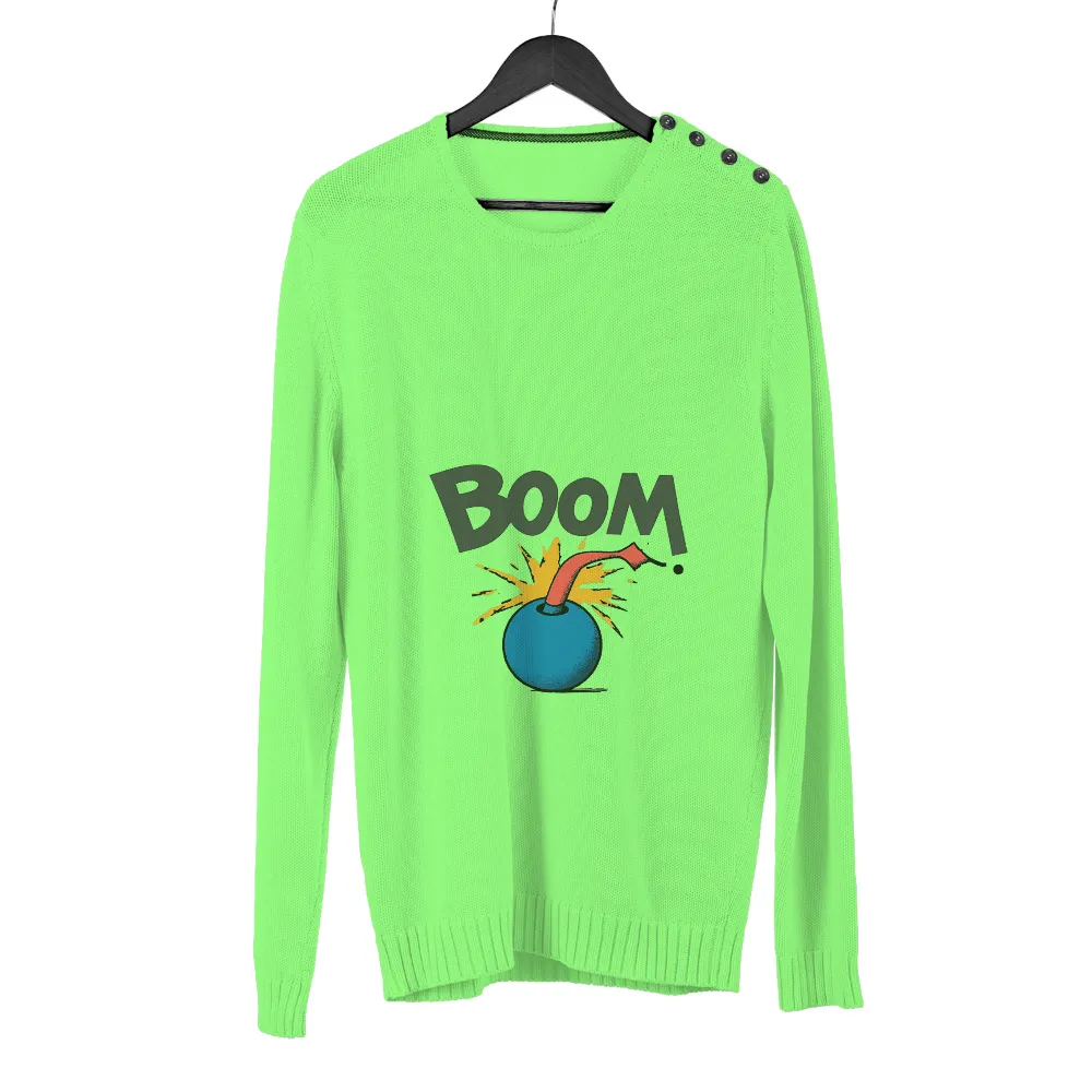 Custom Tee Shirts: BOOM! - Explosive Energy and Pop Culture|comic book workout shirts