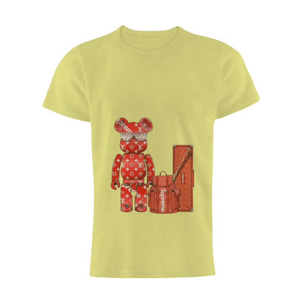 Customized Tee Shirts: Bold Red Bear - Pop Culture Icon|limited edition shirt fashion nova