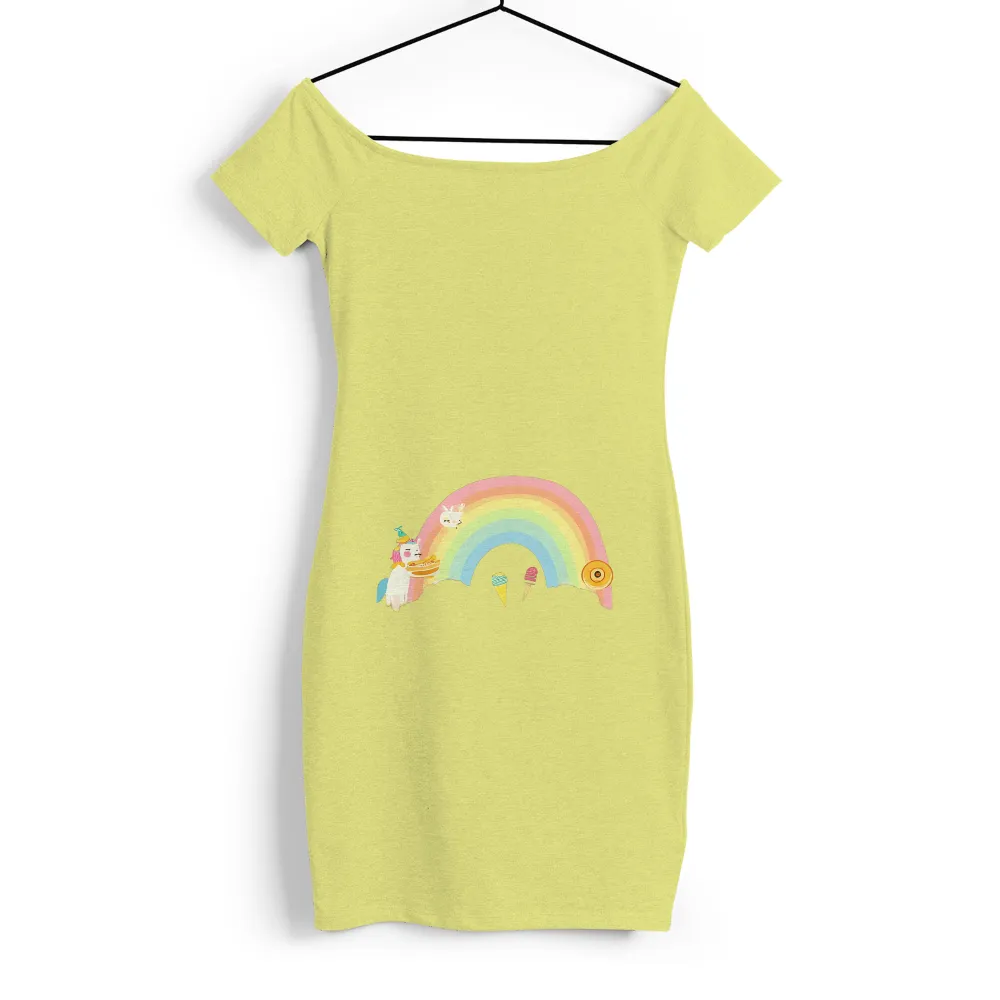 Graphic Tees: Whimsical Unicorn Under a Rainbow of Joy|st patrick's day rainbow shirt