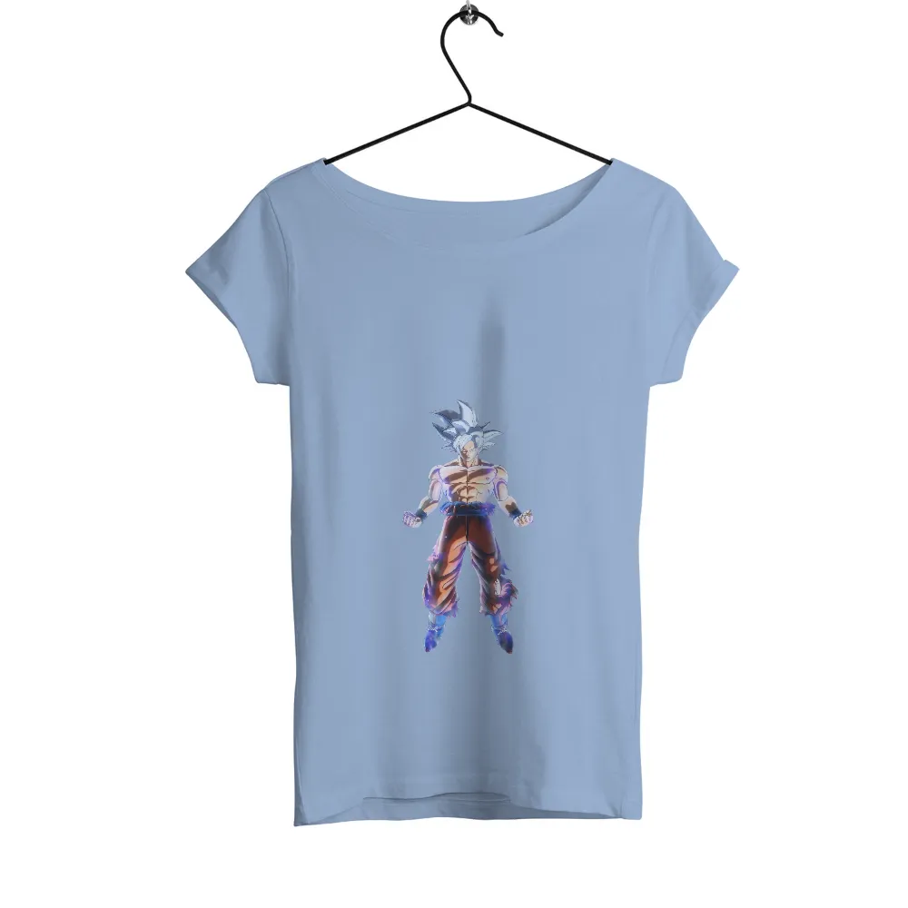 T-Shirts Pattern: Anime Warrior with White Hair and Torn Pants|lebron ultimate warrior