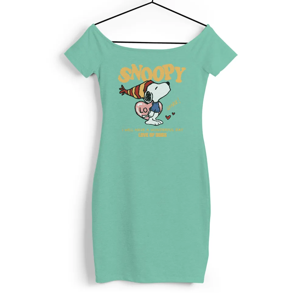 Shirts Graphic Tees: Snoopy's Love of Dogs - Spread Joy and Positivity|i love drinking pool water shirt