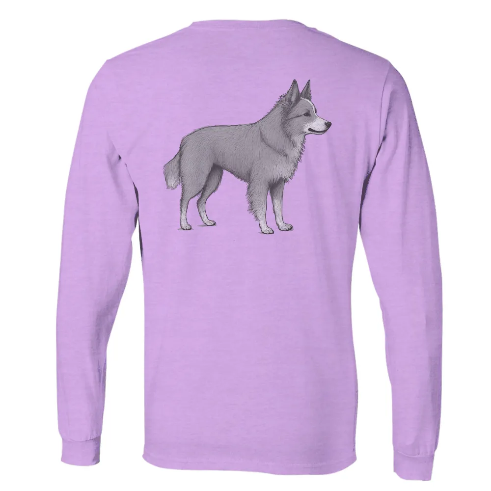 Shirts Graphic Tees: Luna - The Guardian Dog|women's long sleeve uv protection golf shirts