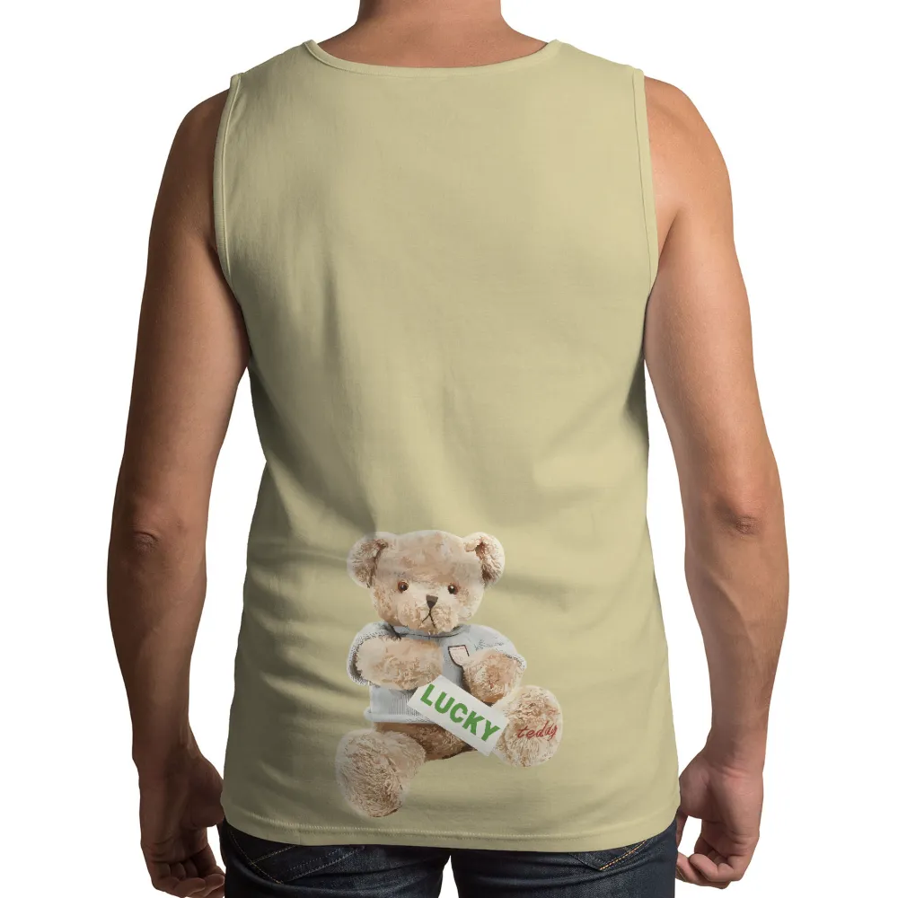 Lucky Teddy Bear T-Shirt Printing: Embrace Comfort and Positivity|men's haggar classic fit premium comfort spread collar dress