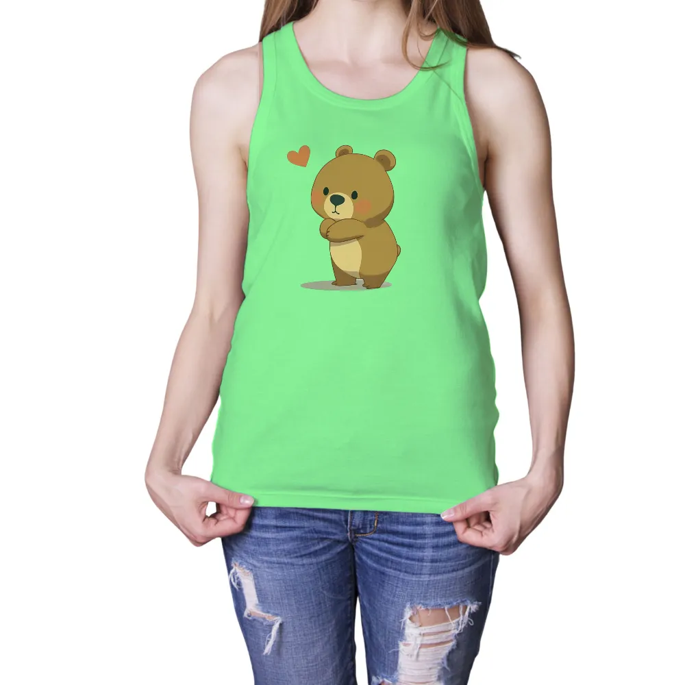 Graphic Tees: Cute Bear with Heart - Love and Self-Love|cute frog t shirt roblox