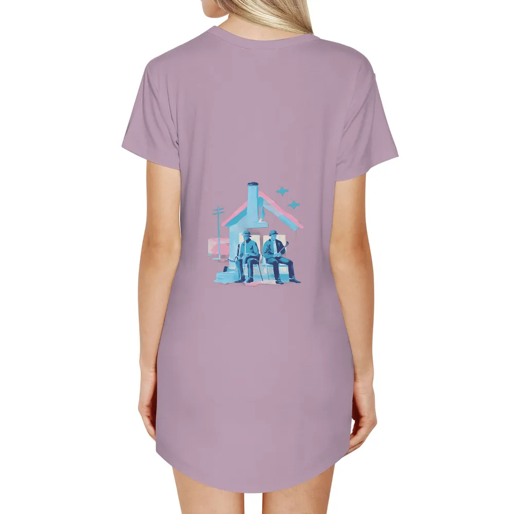 Nostalgic Design: Elderly Gentlemen in Pastel Minimalism|owl house shirts hot topic