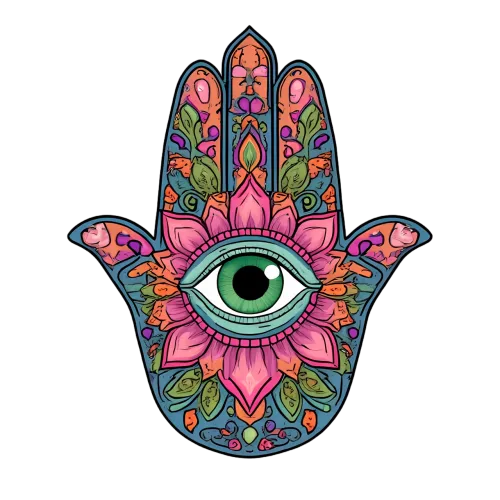 Tee Shirts Printed: Modern Hamsa Eye Art