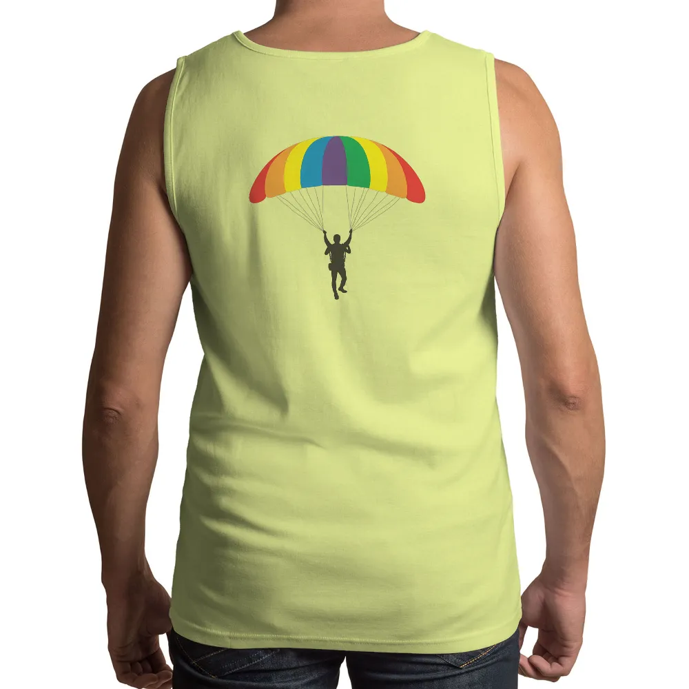 Pride Graphic Apparel: Rainbow Parachute Designs for LGBTQ+ Celebration|rks pride shirt