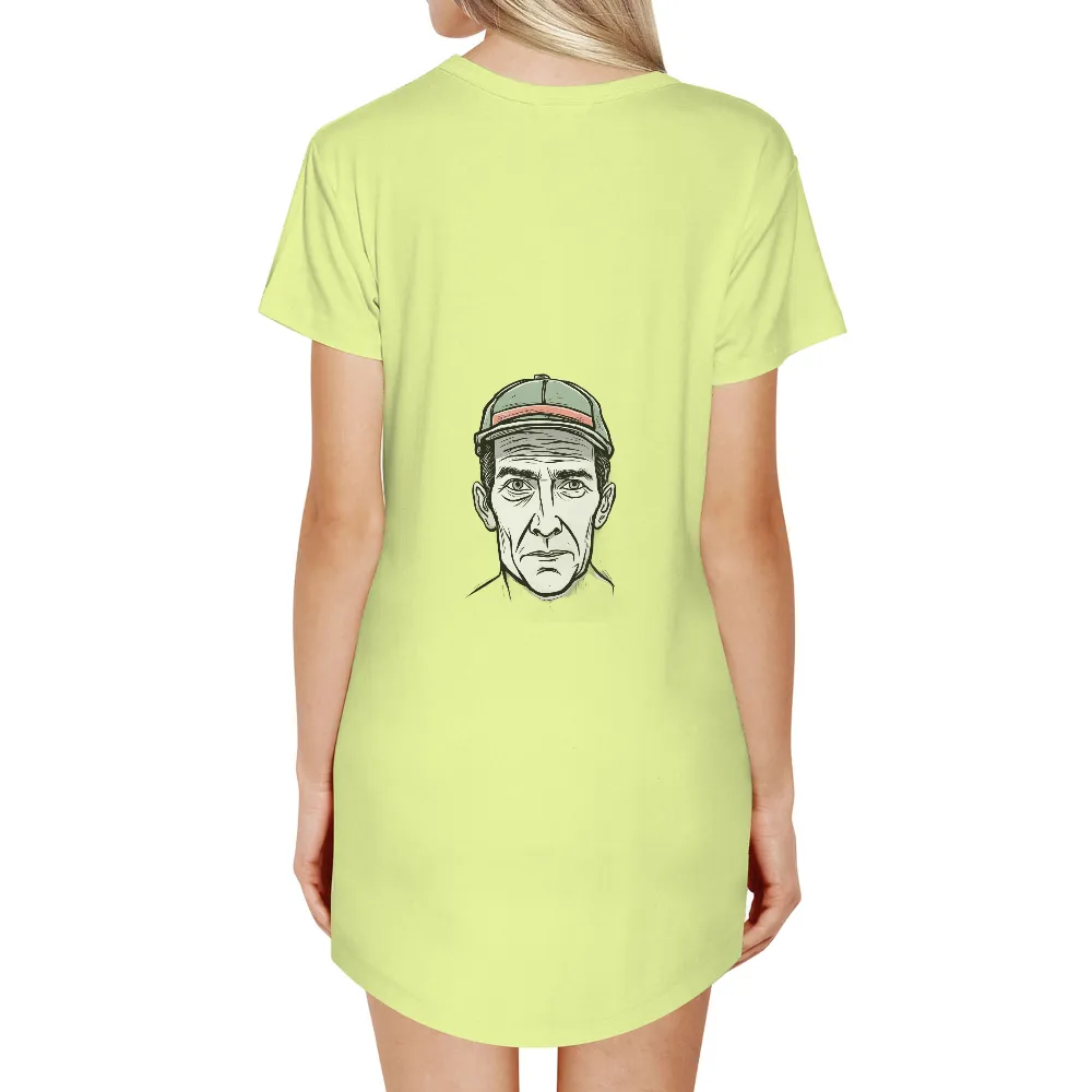 T-Shirts Pattern: The Man with the Green Cap|cartoon character long sleeve shirts