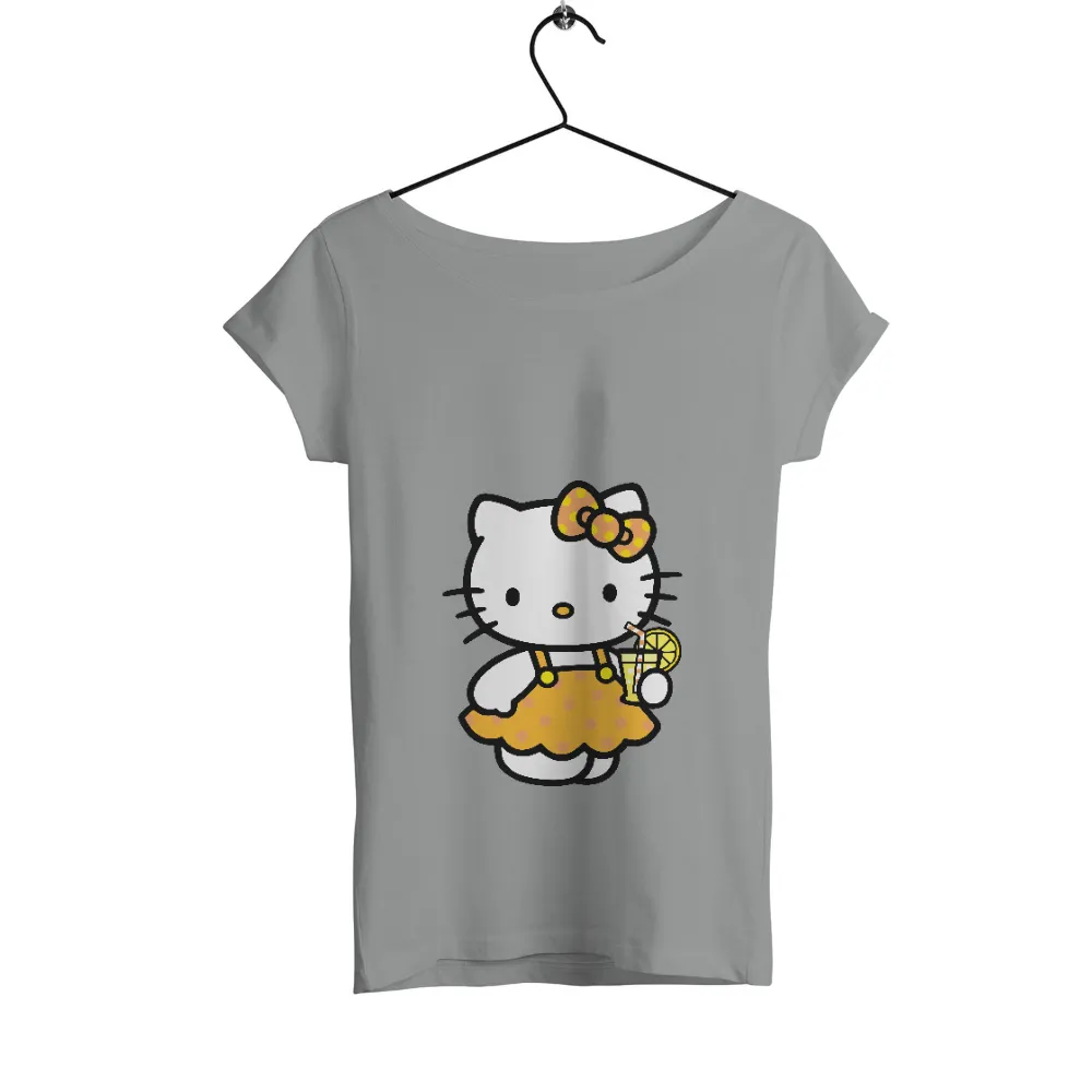 Custom Tee Shirts: Kitty's Refreshing Lemonade Moment|enron t shirt summer internship