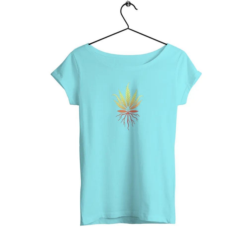 T-Shirts Design: Nature's Vibrant Leaf - Growth and Resilience|most popular t shirt colors 2021