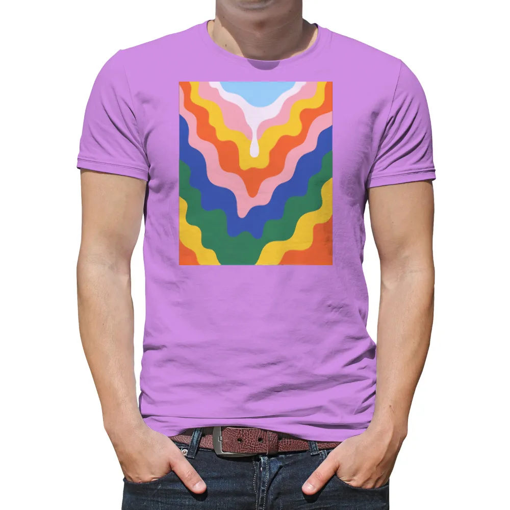 Custom T-Shirt Printing: Rainbow Diversity & Unity| Bright colors on T-shirt