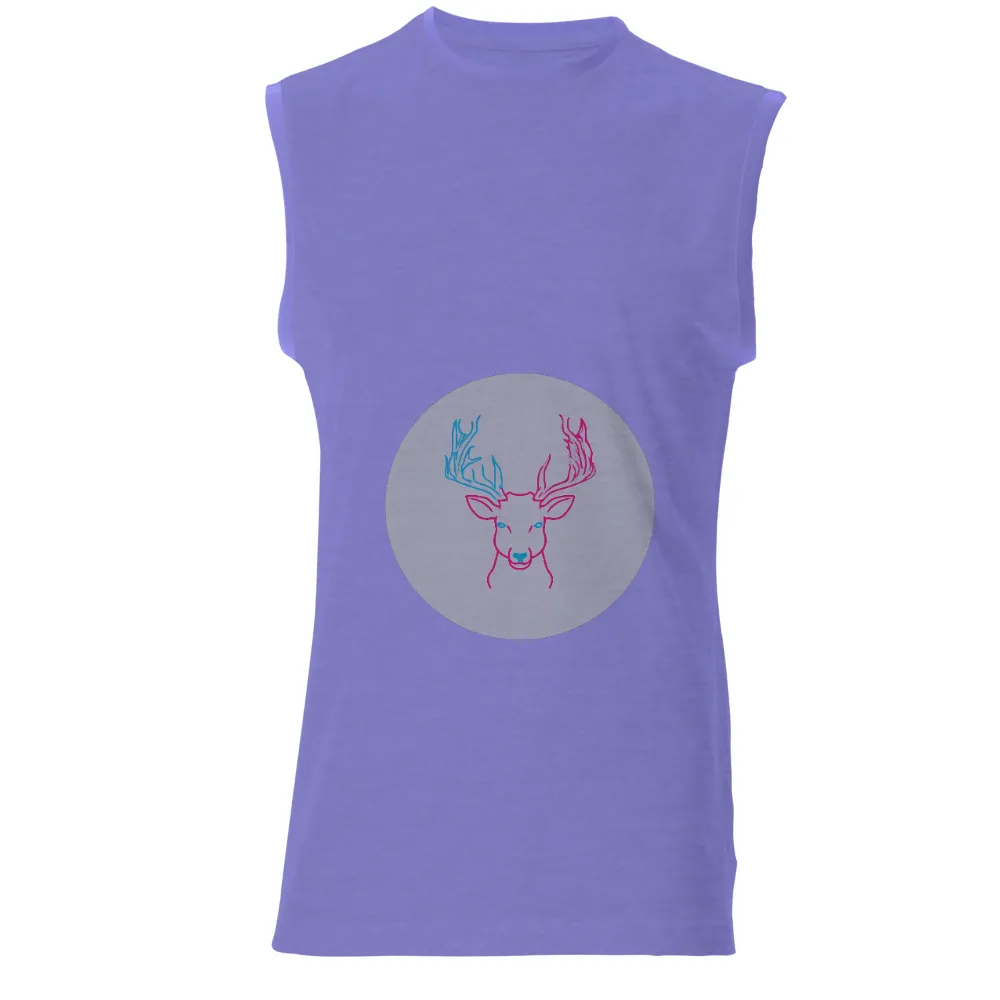 T-Shirt Printing: Neon Deer - Urban Nature Contrast|manoah blue jays jersey