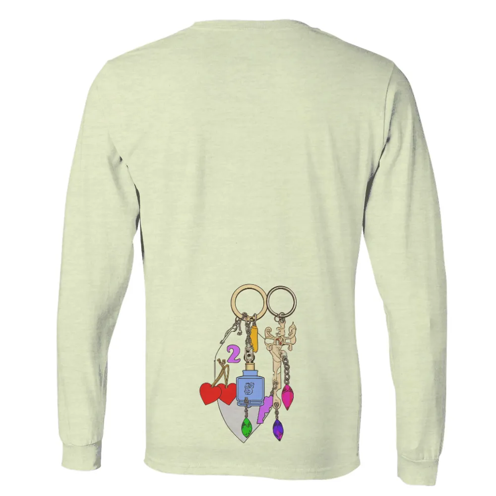 TShirt Printing: Vintage Keys and Charms - Magic, Fantasy, and Love|love today t shirt