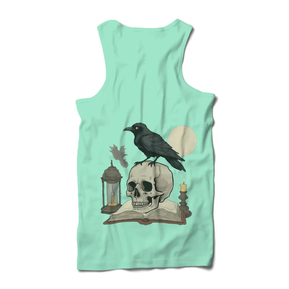 TShirt Printing: Gothic Mystery - Raven and Skull Design|tooheys retro t shirt