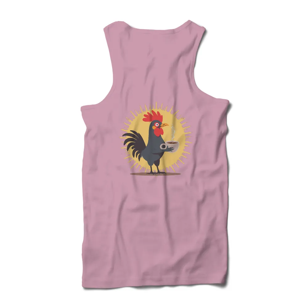 Shirts Graphic Tees: Chuck the Rooster Serves Up Morning Energy|brew city brand t shirts