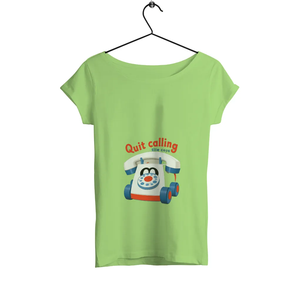 Custom Tee Shirts: Whimsical Toy Telephone - Funny & Quotes|warning my sense of humor shirt