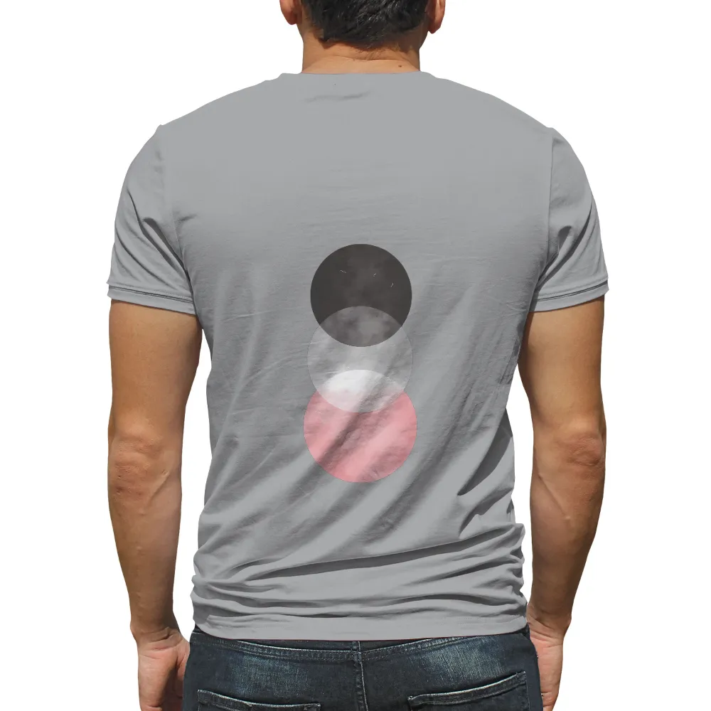 Custom T-Shirt Printing: Celestial Moon Phases - Artistic Design|artistic t