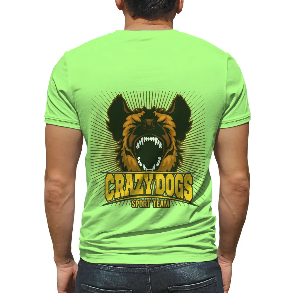 Tee Shirts Printed: Crazy Dogs Sport Team Mascot|nba team logo t shirt