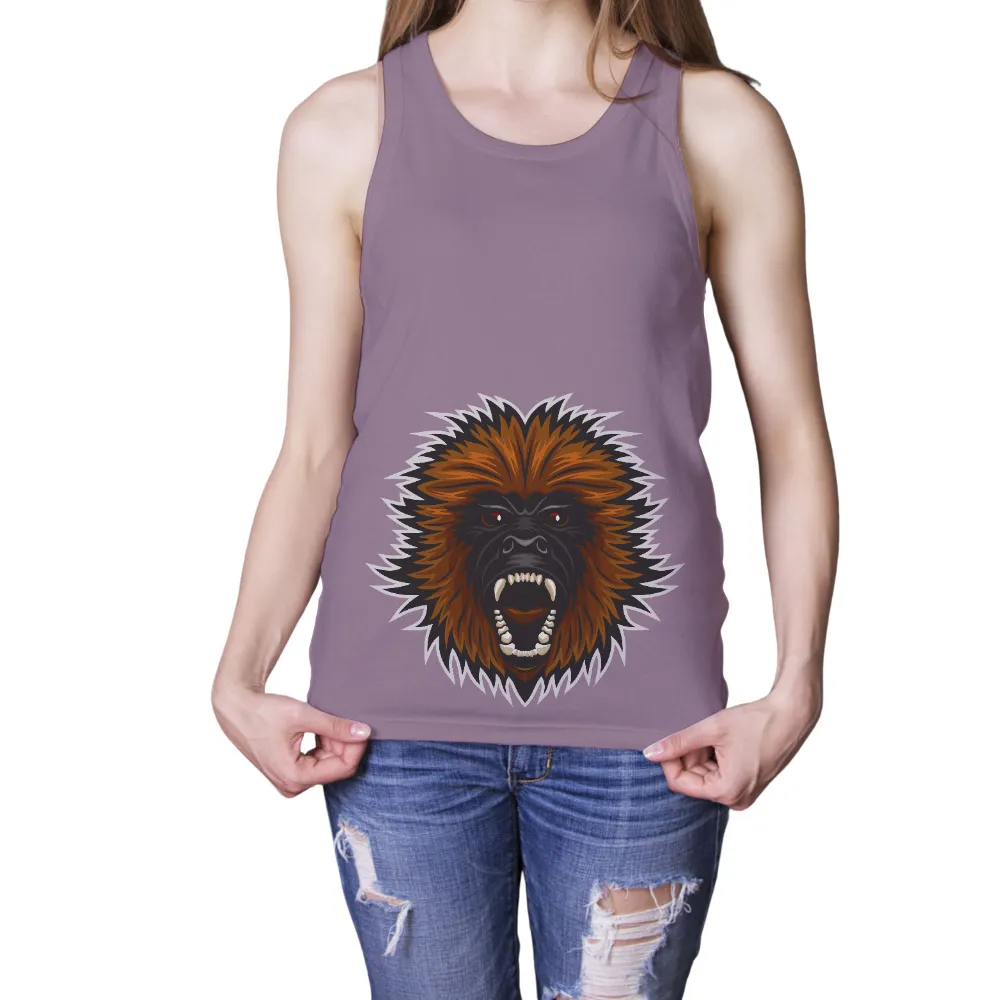 T-Shirts Design: Unleash Your Inner Beast with a Powerful Gorilla Roar|the crazy gorilla merch