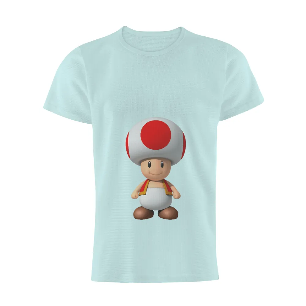 Custom T-Shirt Printing: Toad - The Brave Mushroom from Gaming World|video game class shirt