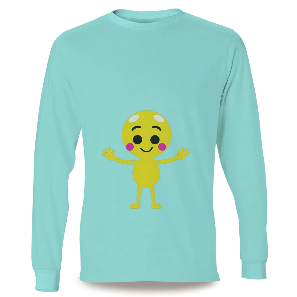 Tee Shirt Printing: Embrace Joy with Sunny - Cheerful Yellow Character|happy mondays call the cops t shirt