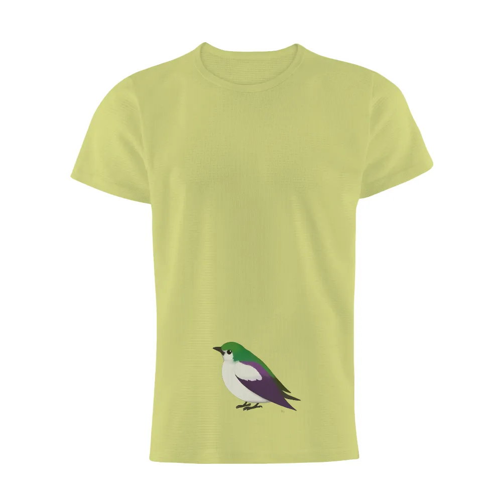 Customized Tee Shirts: Whimsy Bird - Nature's Joy and Freedom|jets wearing mike white shirts