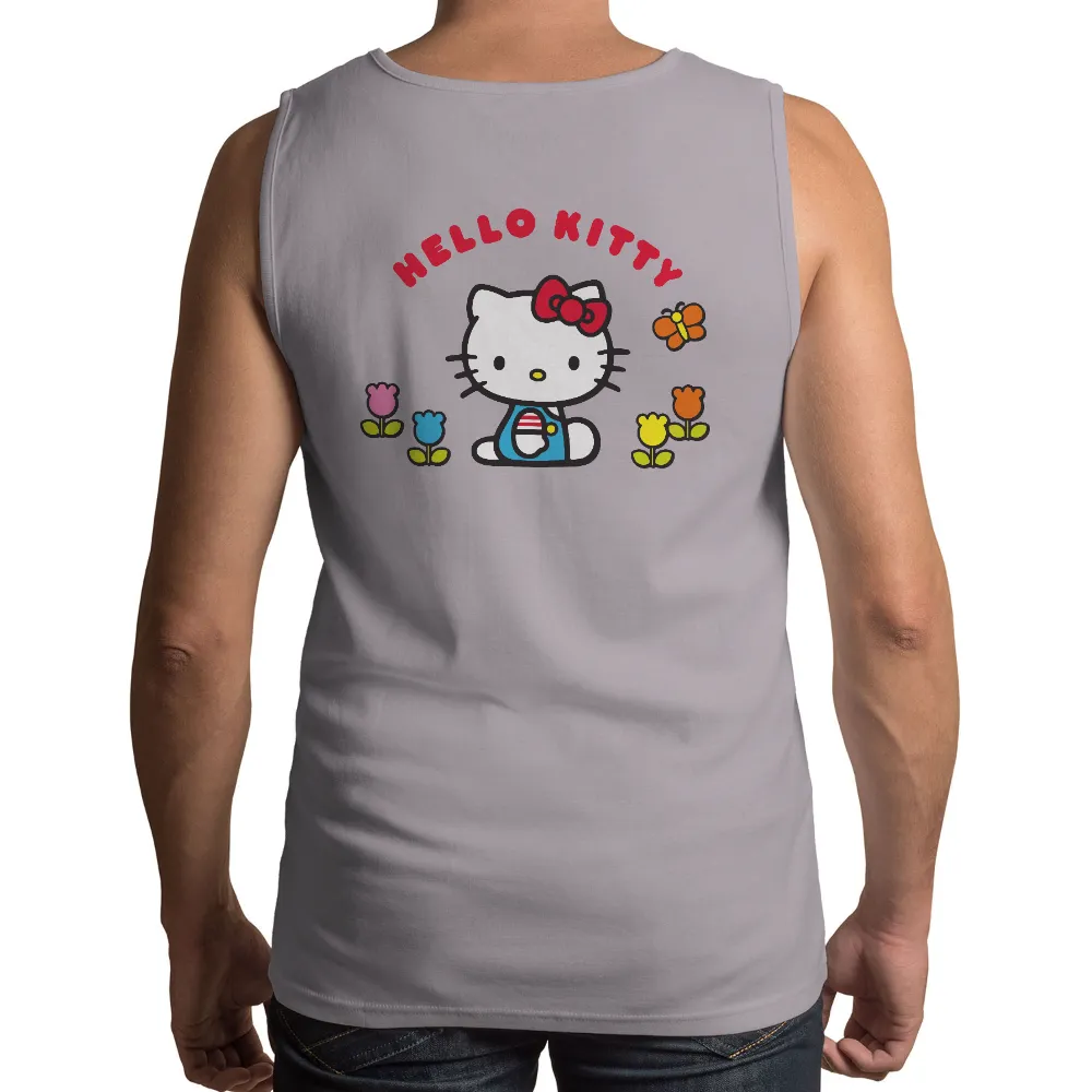 T-Shirts Custom: Spread Joy with Kitty's Whimsical Garden Design|bernie butterfly shirt dress