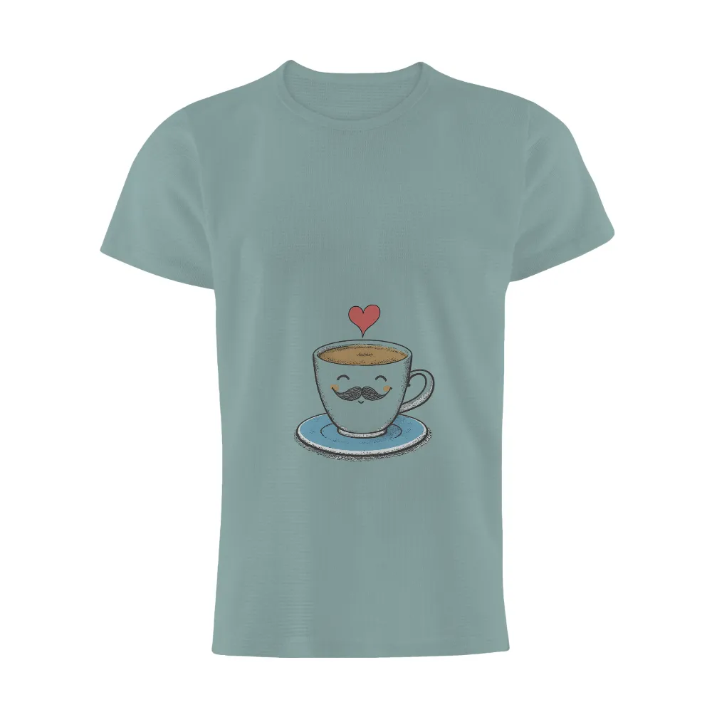 Graphic Tees: Happy Coffee Cup - Joy and Comfort in Every Sip|coffee and camping shirt