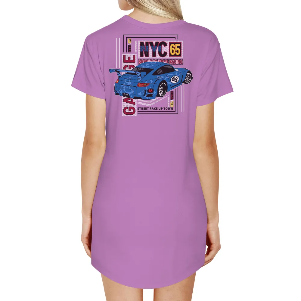 Tee Shirt Printing: NYC 65 Brooklyn Road Racing Sports Car Design|brooklyn dodgers shirt youth