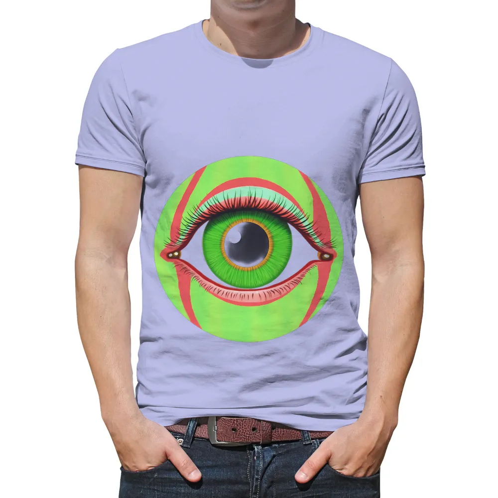 T-Shirts Design: The Eye of Eternity - Cyberpunk Art|neon green kenzo shirt