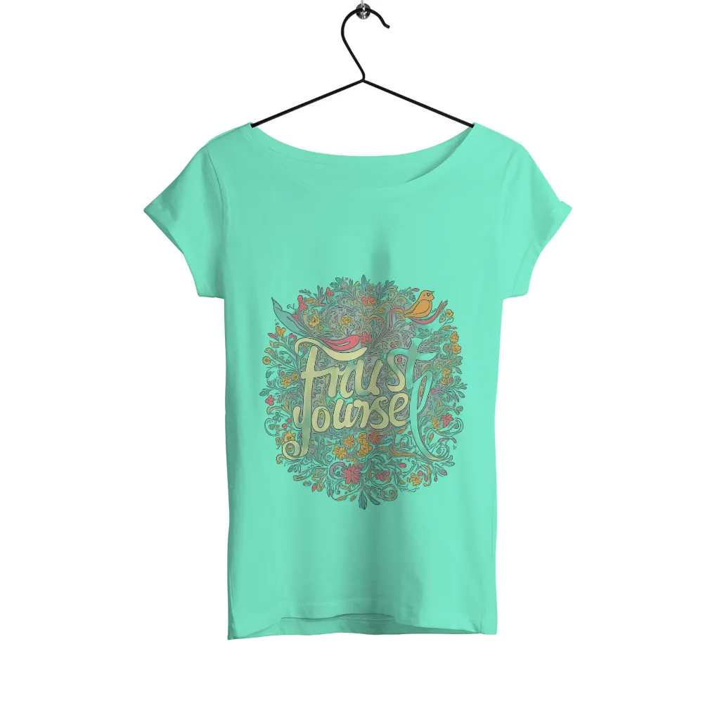 Custom Tee Shirts: Trust Yourself - Empowerment and Resilience|ranboo floral shirt